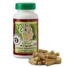 Load image into Gallery viewer, Athina Greek Verbena Mountain Tea Capsules Plus Vitamin D3 + K2 MK-7. 90 Capsules. Vegan. No additives. Free Shipping